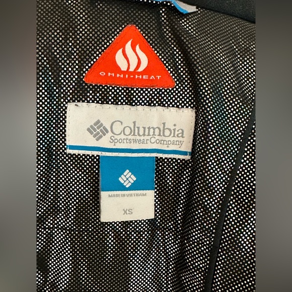 Columbia Omni Heat full zip hooded Women’s Navy blue Jacket sz XS - Picture 11 of 11